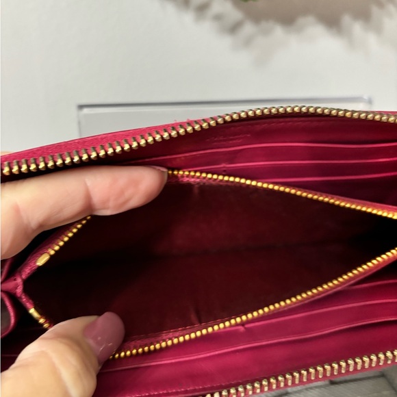 PRADA Pink Quilted Nylon Zip Around Wallet - Picture 5 of 11